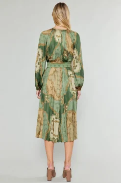 Current Air Midi Dresses-Adelaide Midi Dress OLIVEMLT