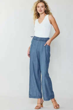 Current Air Pants-Adjustable Waist Pants CHAMBRAY