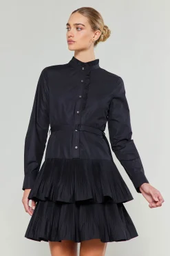 Current Air Mini Dresses-Anberlin Mini Dress BLACK