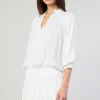 Current Air Mini Dresses-Aurelie Pleated Mini Dress WHITE