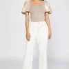 Current Air Pants-Belted Straight Leg Pant NATURAL