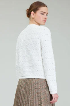 Current Air Cardigans-Buttonup Cardigan IVORY