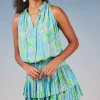 Current Air Mini Dresses-Cara Pleated Mini Dress BLUEMLT