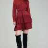 Current Air Mini Dresses-Carrera Mini Dress BURNTUMBER