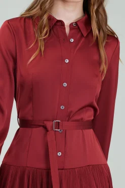 Current Air Mini Dresses-Carrera Mini Dress BURNTUMBER