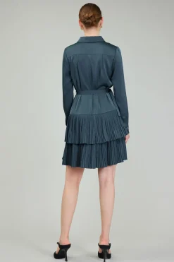 Current Air Mini Dresses-Carrera Mini Dress FORESTGREEN