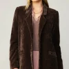 Current Air Coats & Jackets-Corduroy Blazer DARKBROWN