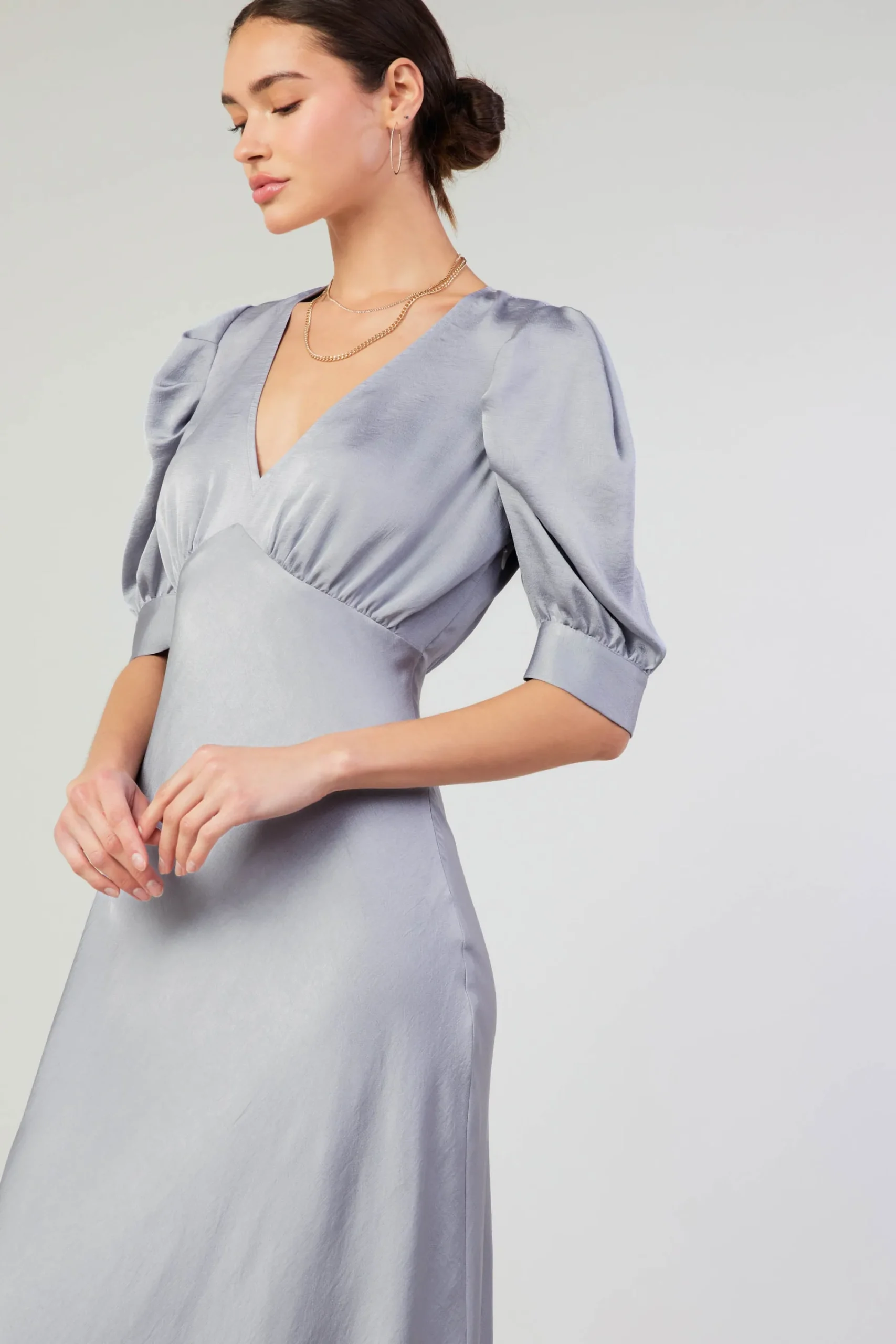 Current Air Maxi Dresses-Diana Maxi Dress SILVER