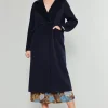 Current Air Coats & Jackets-Double Breasted Wool Coat DARKNAVY