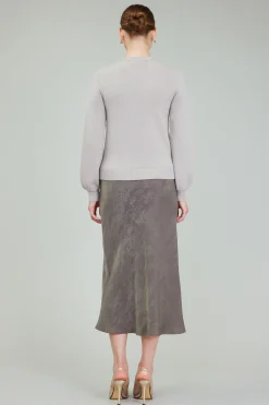 Current Air Knitwear | Sweaters-Floral Applique Sweater LIGHTBEIGE