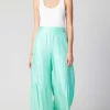 Current Air Pants-Pastel Wide Leg Pants MINT