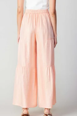 Current Air Pants-Pastel Wide Leg Pants APRICOT