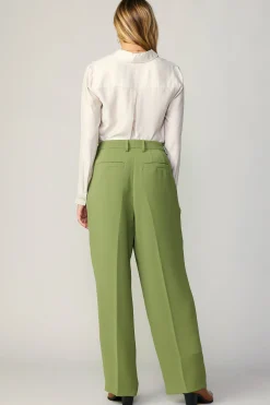 Current Air Pants-Pintucked Trousers OLIVE