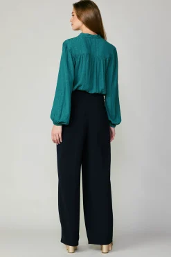 Current Air Pants-Pintucked Trousers NAVY
