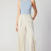 Current Air Pants-Pocket Cargo Pants OATMEAL