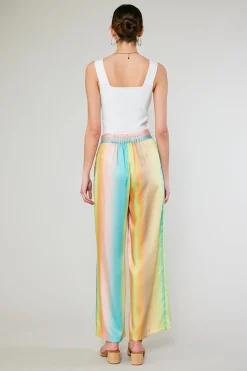 Current Air Pants-Prismatic Gradient Wide Leg Pants DESERTRAINBOW