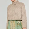Current Air Coats & Jackets-Quilted Puff Jacket TAUPE