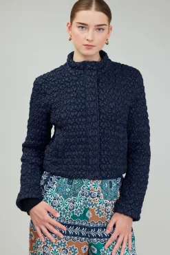 Current Air Coats & Jackets-Quilted Puff Jacket NAVY