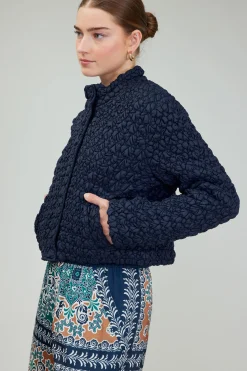 Current Air Coats & Jackets-Quilted Puff Jacket NAVY