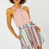 Current Air Shorts-Rainbow Striped Shorts MLT-STRIPE