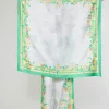 Current Air Accessories-Recycled Signature Print Scarf TUSCANGREENCITRUS