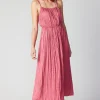 Current Air Midi Dresses-Rose Applique Cami Dress ROUGEBLUSH