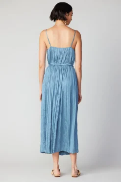 Current Air Midi Dresses-Rose Applique Cami Dress DUSTYSKY
