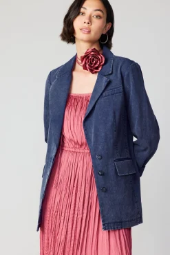 Current Air Midi Dresses-Rose Applique Cami Dress ROUGEBLUSH