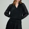 Current Air Mini Dresses-Shimmering Mini Dress BLACK