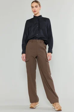 Current Air Pants-Side Pocket Pants BROWN