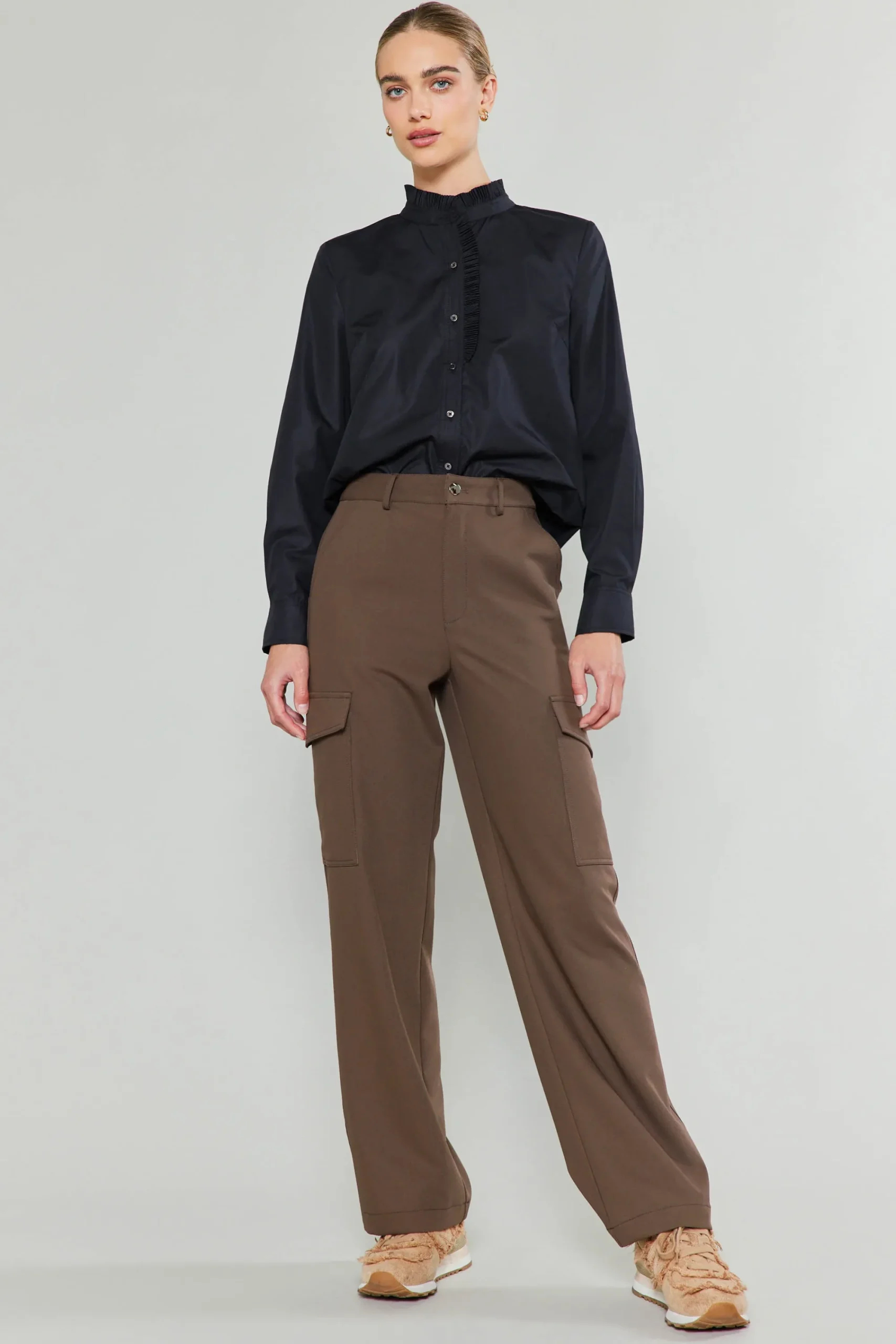 Current Air Pants-Side Pocket Pants BROWN