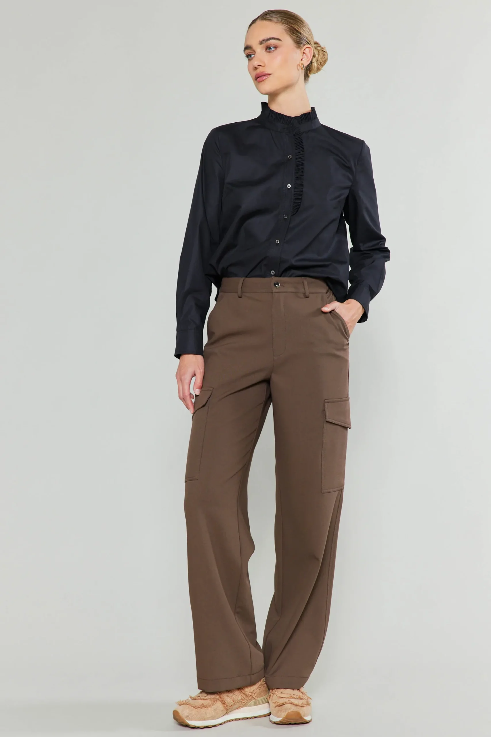 Current Air Pants-Side Pocket Pants BROWN