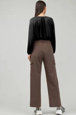Current Air Pants-Side Pocket Pants BROWN