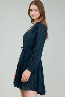 Current Air Mini Dresses-Sparkle Mini Dress DEEPTEAL
