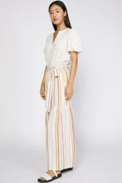 Current Air Pants-Striped Wide Leg Pant MULTISTRIPE