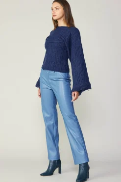 Current Air Knitwear | Sweaters-Sweater Shrug Top Set MIDNIGHTBLUE