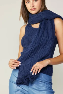 Current Air Knitwear | Sweaters-Sweater Shrug Top Set MIDNIGHTBLUE