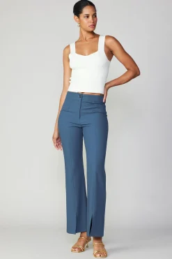 Current Air Sleeveless Tops | Sweaters-Sweetheart Knit Tank Top WHITE