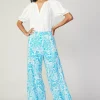 Current Air Pants-Tiered Wide Leg Pants BLUEMLT