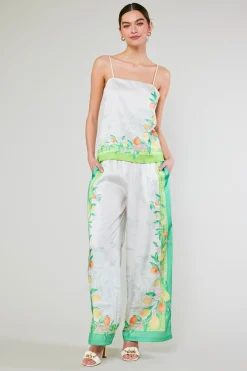 Current Air Sleeveless Tops-Tuscan Citrus Cami GREENLEMONGARDEN