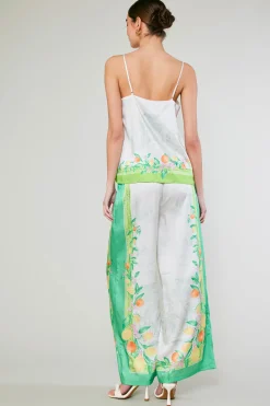 Current Air Sleeveless Tops-Tuscan Citrus Cami GREENLEMONGARDEN