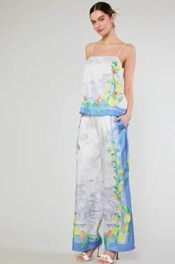 Current Air Pants-Tuscan Citrus Pants BLUELEMONGARDEN