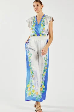 Current Air Pants-Tuscan Citrus Pants BLUELEMONGARDEN