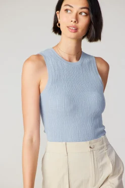 Current Air Cardigans-Two Piece Cardigan Set POWDERBLUE