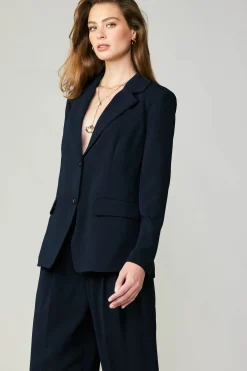 Current Air Coats & Jackets-Welt Pocket Blazer NAVY